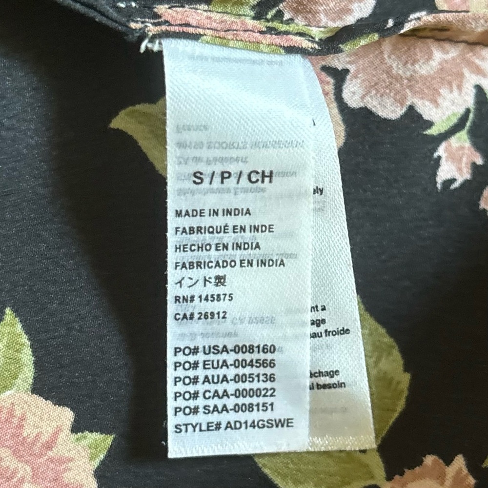 Amuse Society “Sweeter Than You” black floral midi dress, S - Picture 6 of 12